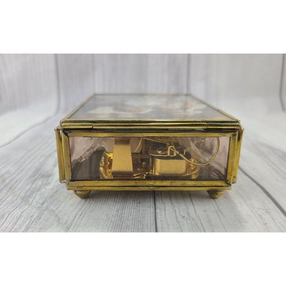 00's Via Vermont By Sandra Kuck #664561 "Two Girls At Piano" Music Trinket Box - Picture 7 of 12